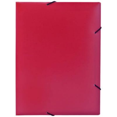 Carpeta clásica con gomas elásticas.