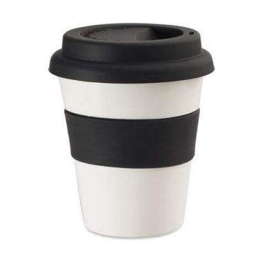 vaso para café con tira antiquemaduras