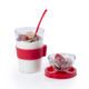 Vaso con compartimento y cuchara