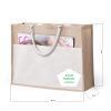 bolsa de yute estampada