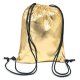 Mochilas doradas con cuerdas