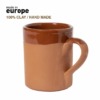 Taza de barro publicitaria